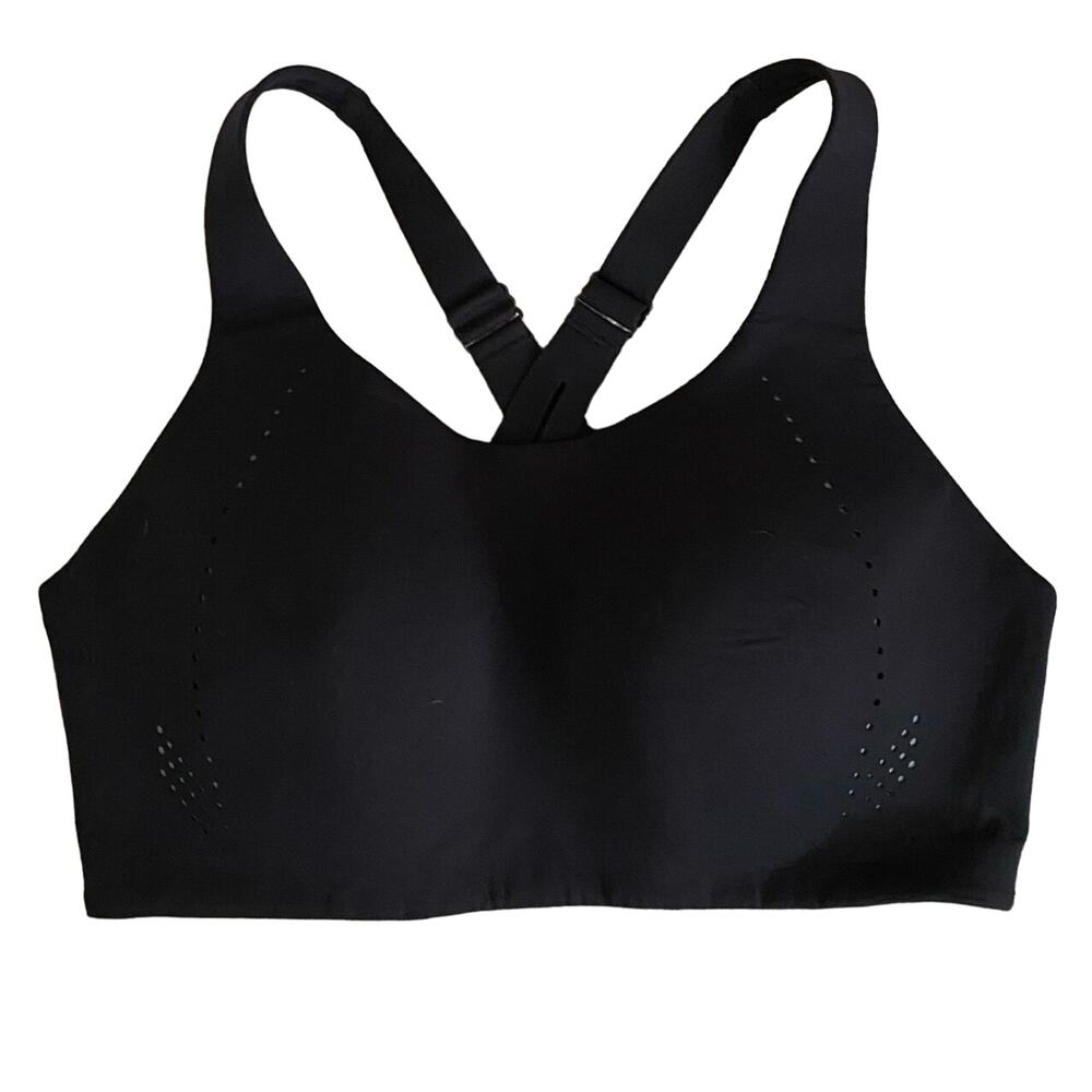 Lululemon Size 36DD Air Support Bra High Impact Black Athletic Sports W2CS1S